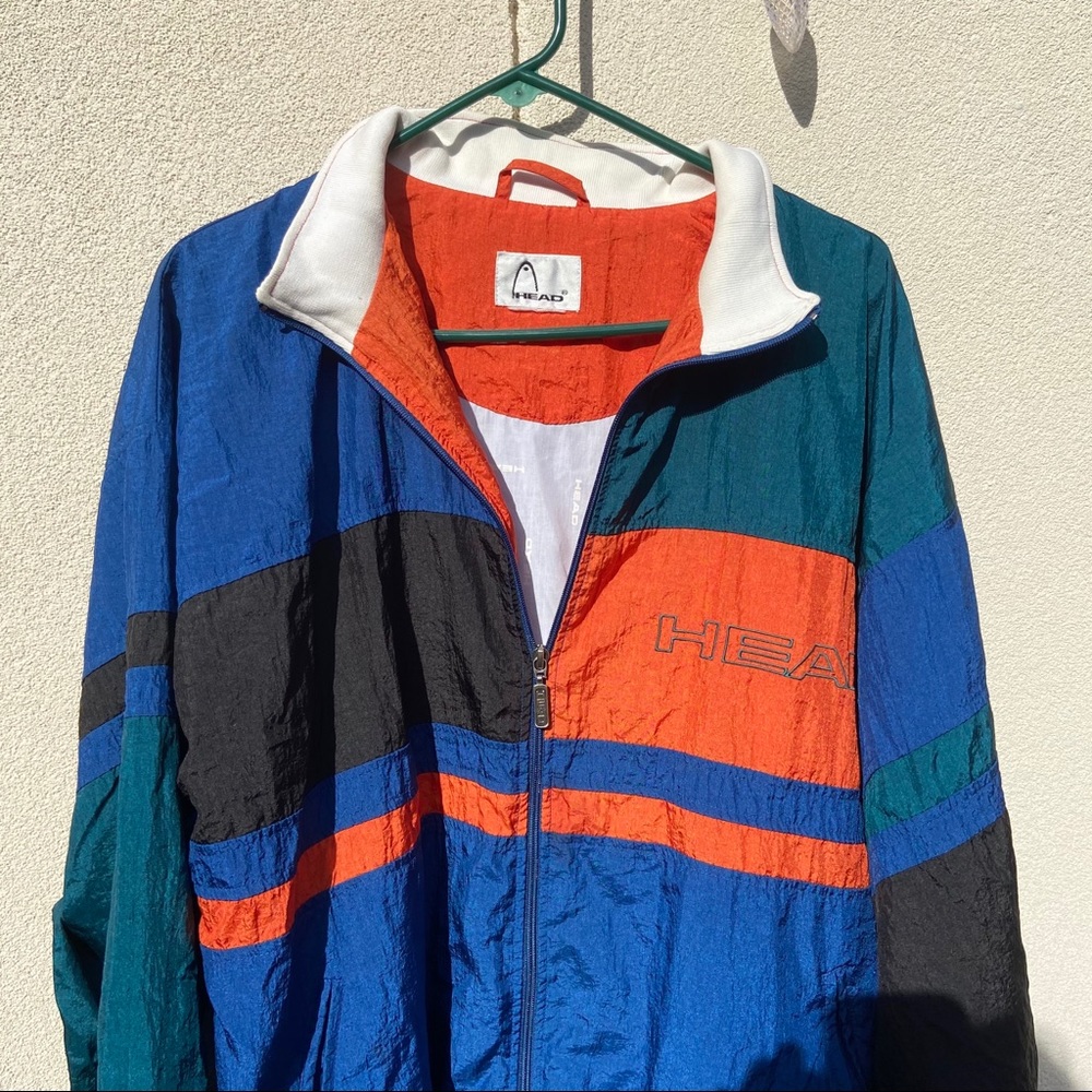 Vintage disco 80s style Head jacket retro colorful